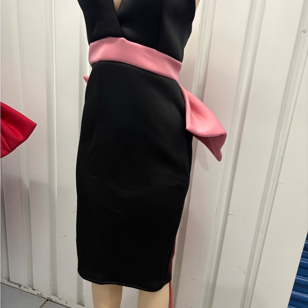 Va Va Voom Black and Pink Prom Dress